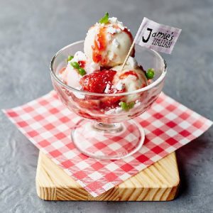 Snowflake gelato on the menu at Jamie's Italian