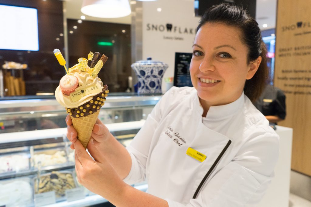 Silvia, the inventor of the Billionaire Soft Serve